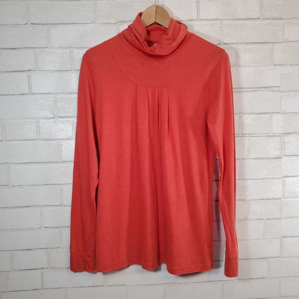 Cyrillus burnt orange long sleeve top